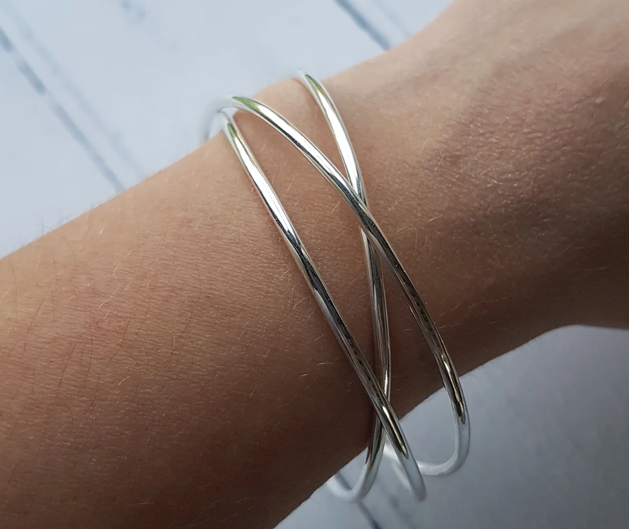 STAINLESS STEEL THIN BANGLE TRIO
