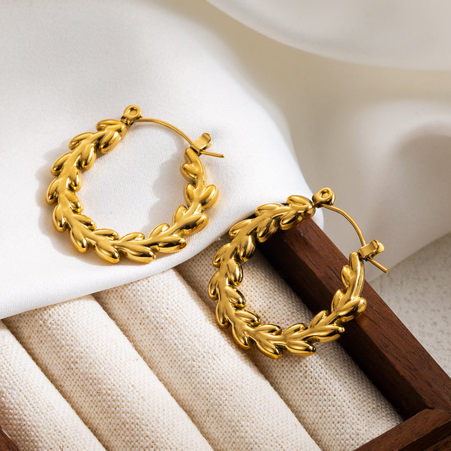 PANTALLAS EN STAINLESS STEEL DORADO DISEÑO DE HOJAS