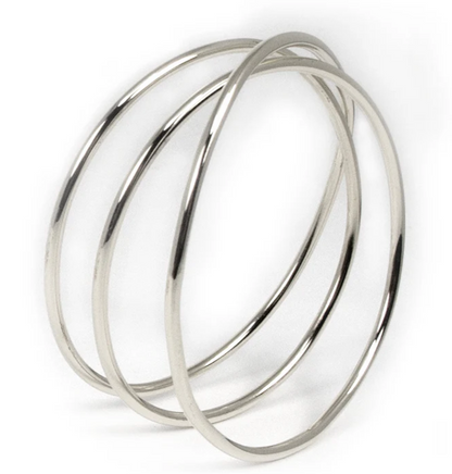 STAINLESS STEEL THIN BANGLE TRIO