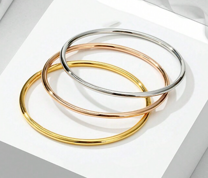 STAINLESS STEEL THIN BANGLE TRIO