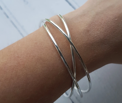 STAINLESS STEEL THIN BANGLE TRIO