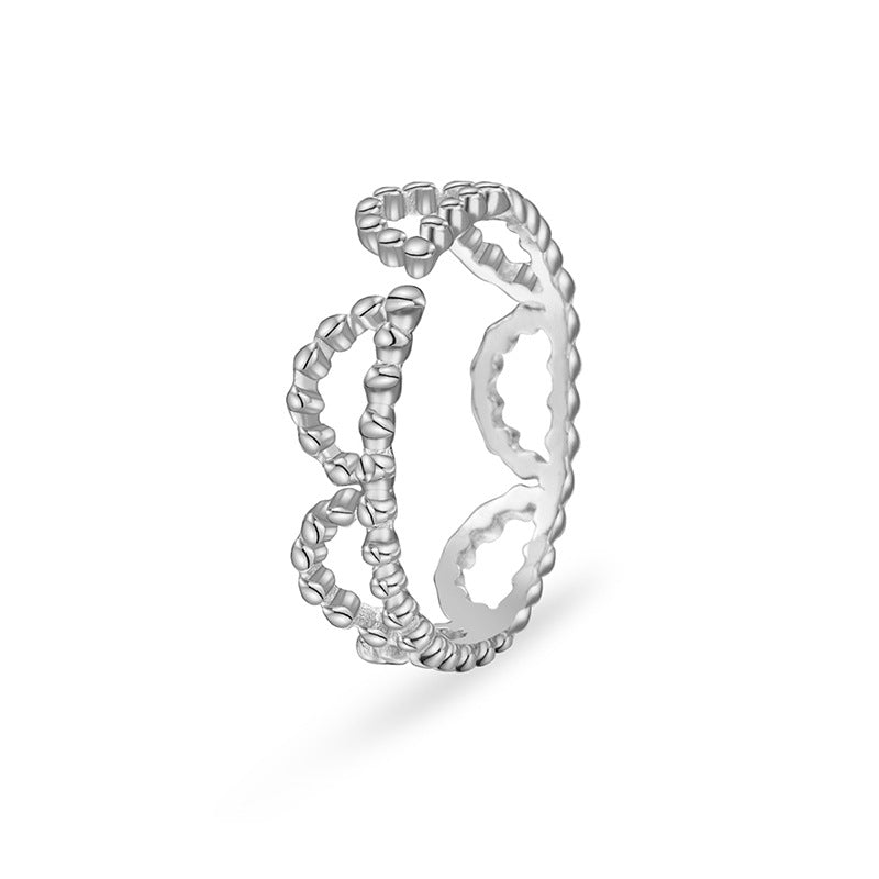 SORTIJA DE CORONA EN STAINLESS STEEL AJUSTABLE
