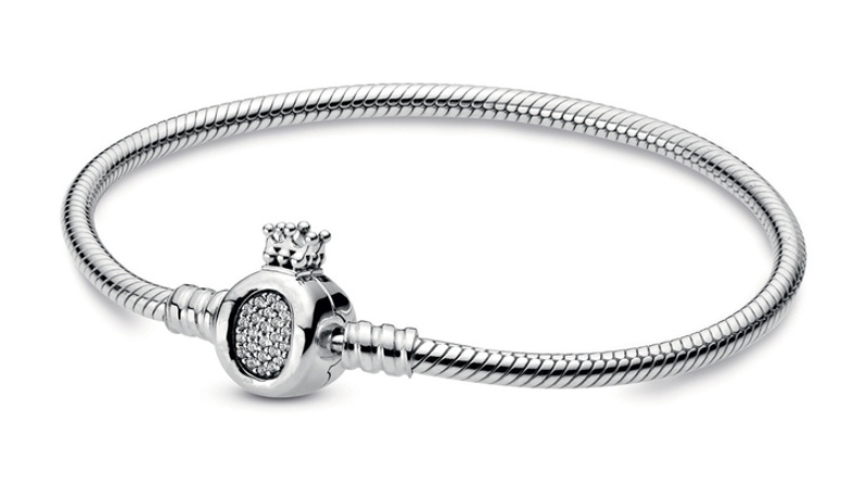 BRAZALETE CORONA PLATA 925