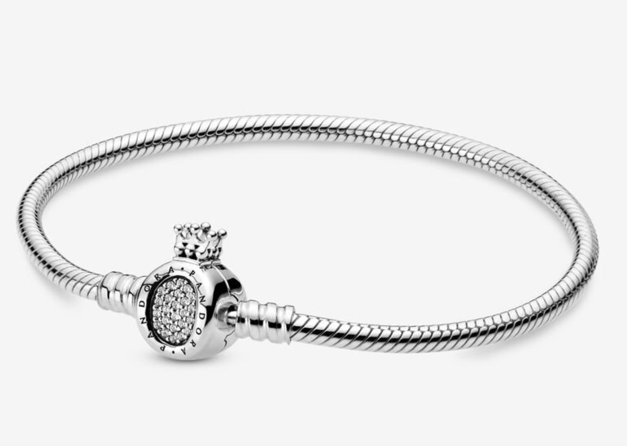 BRAZALETE CORONA PLATA 925